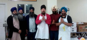 Sharing food with needy